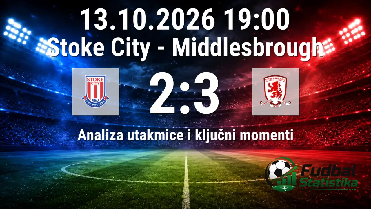 Stoke City - Middlesbrough 2:3, Championship analiza