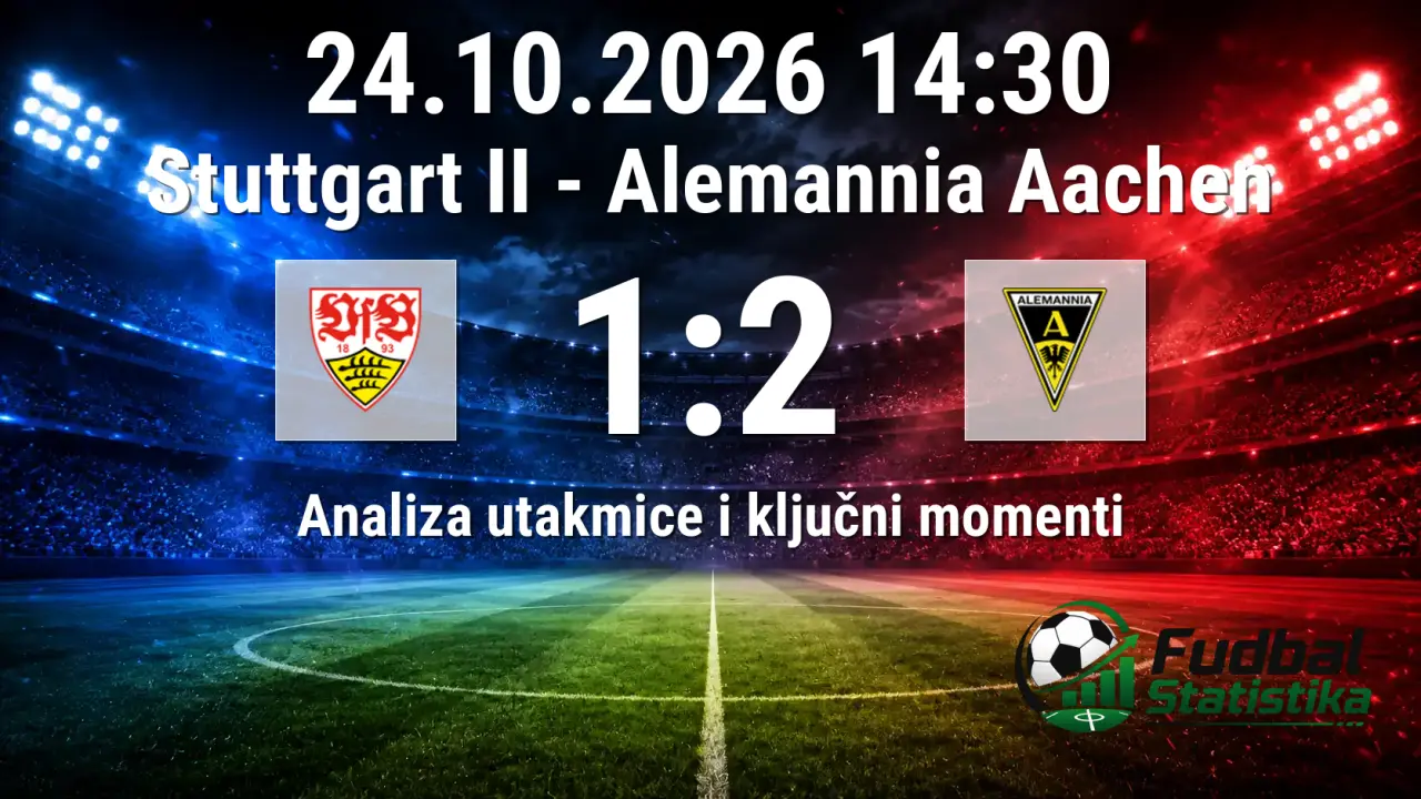 Stuttgart II - Alemannia Aachen 1:2, 3. Liga 11. kolo