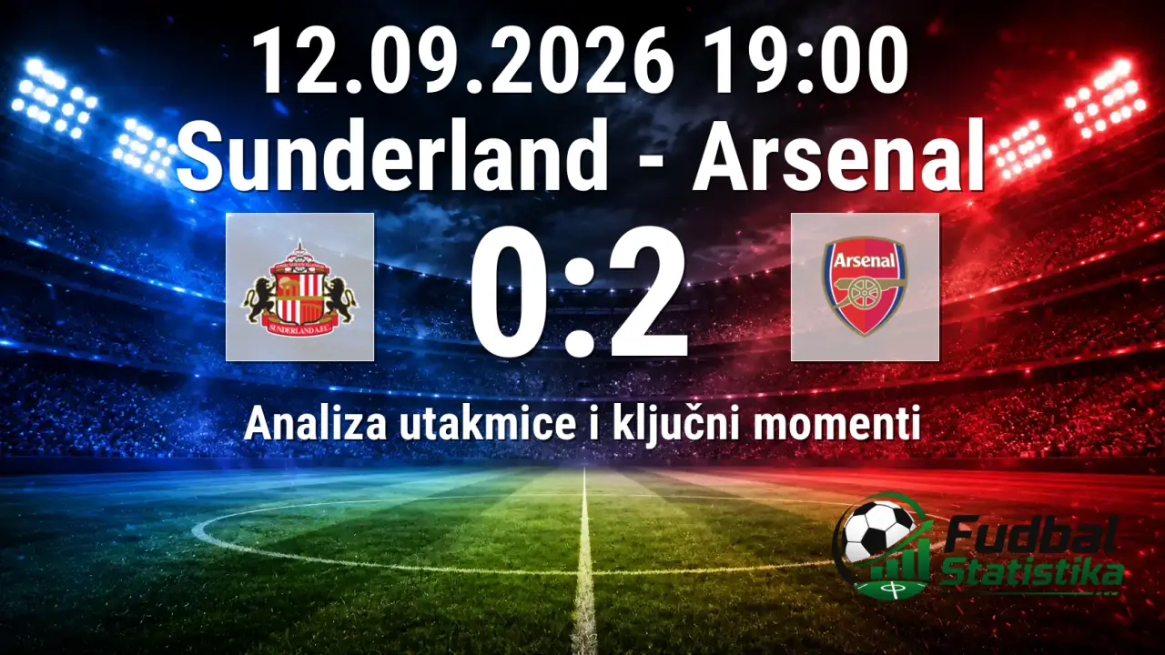 Sunderland - Arsenal 0:2, Premier League 2026
