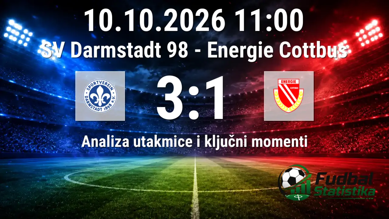 Darmstadt 3:1 Energie Cottbus - 2. Bundesliga analiza