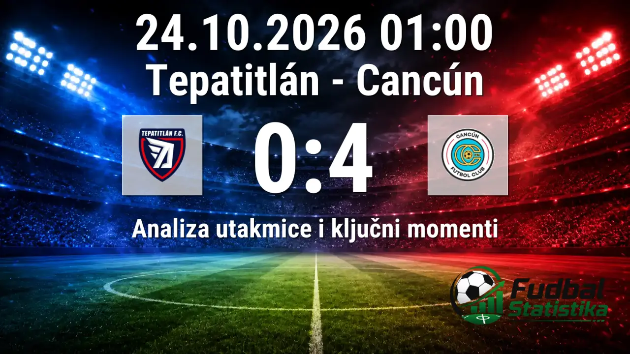 Tepatitlán - Cancún 0:4, Liga de Expansión MX, 14. kolo