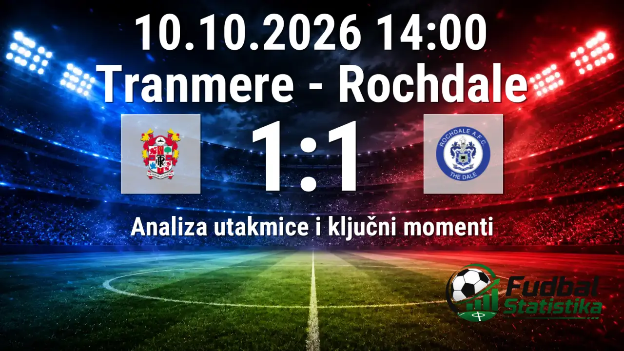 Tranmere i Rochdale remizirali u League Two