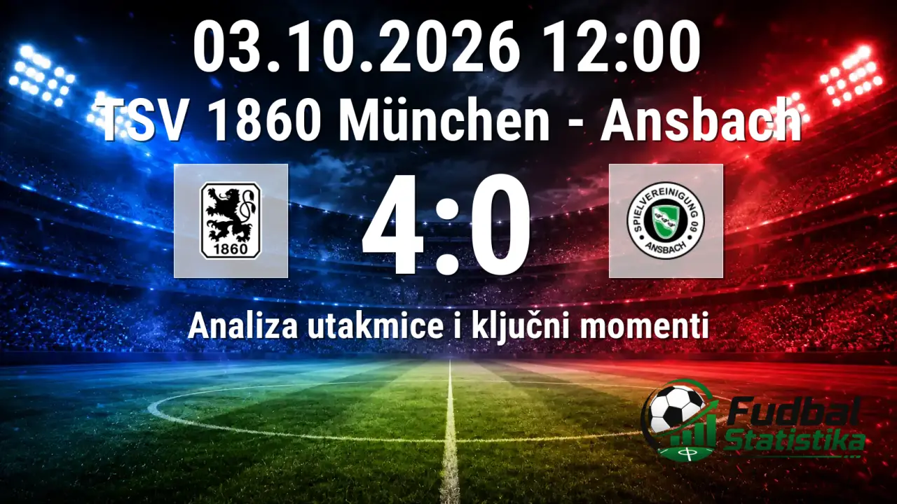 TSV 1860 München vs Ansbach 4:0 analiza