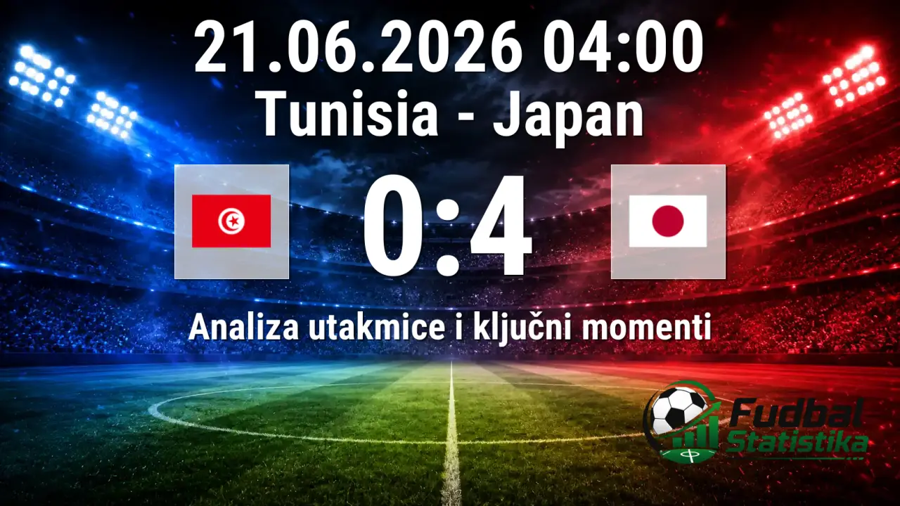 Tunisia - Japan 0:4, SP 2026 grupa