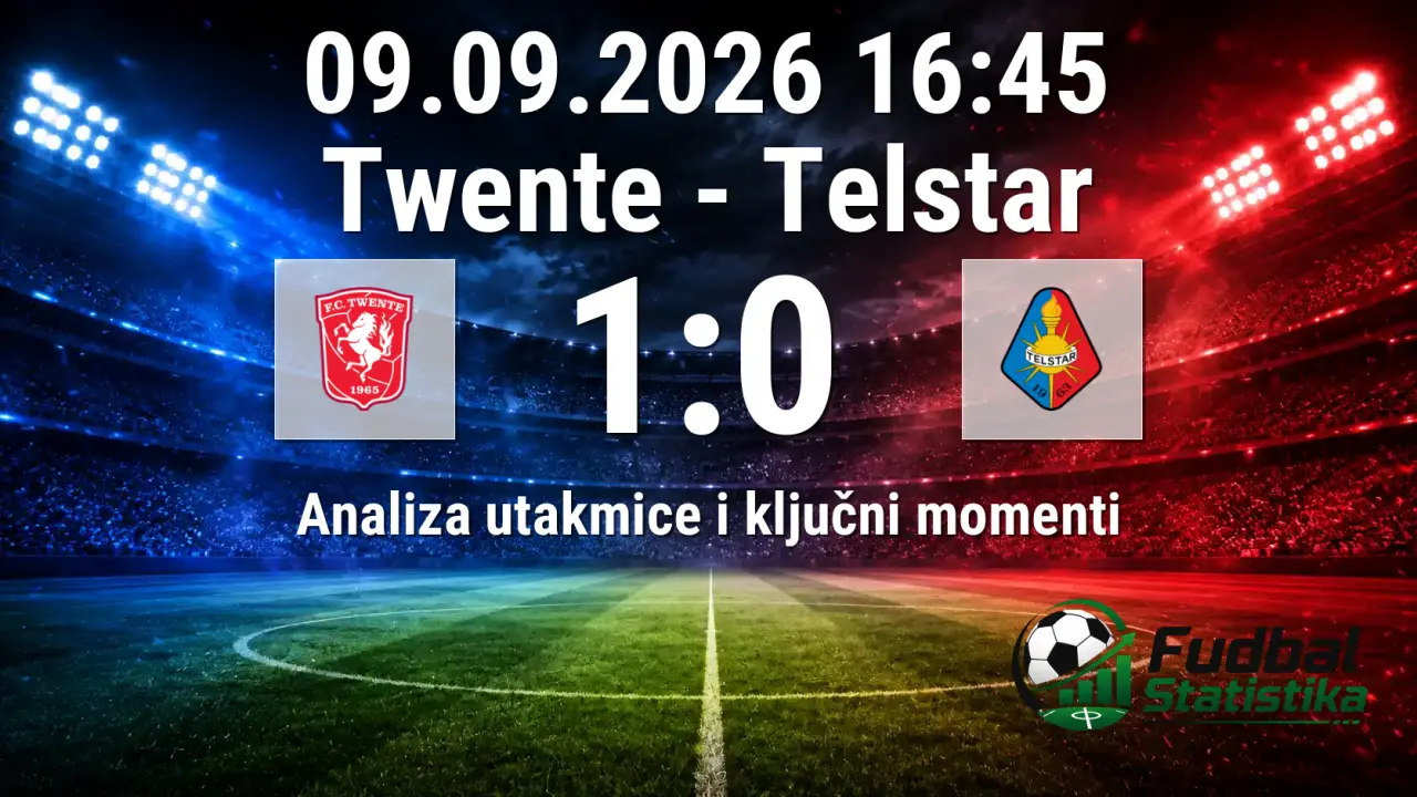 Twente vs Telstar 1:0 - Eredivisie 2026 analiza