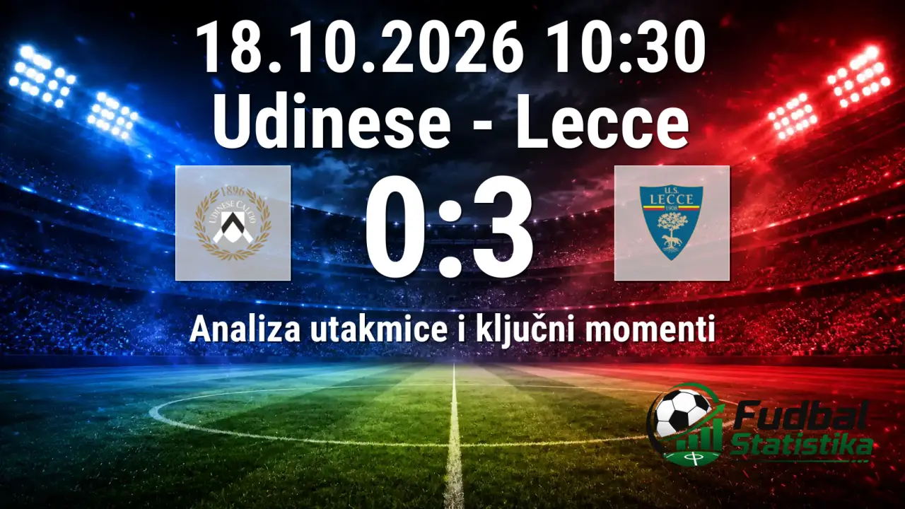 Udinese - Lecce 0:3, Serie A 7. kolo