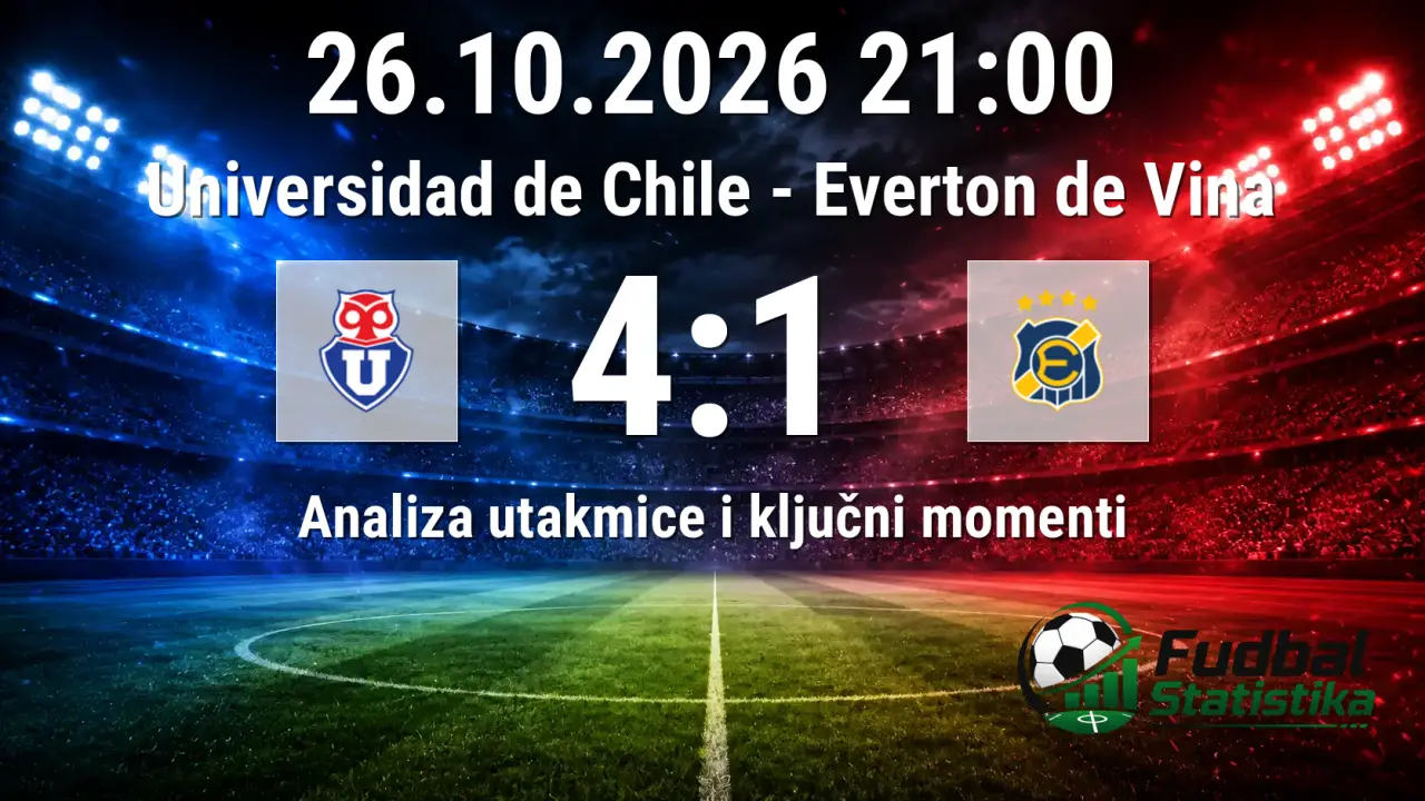 Universidad de Chile - Everton de Vina 4:1 analiza