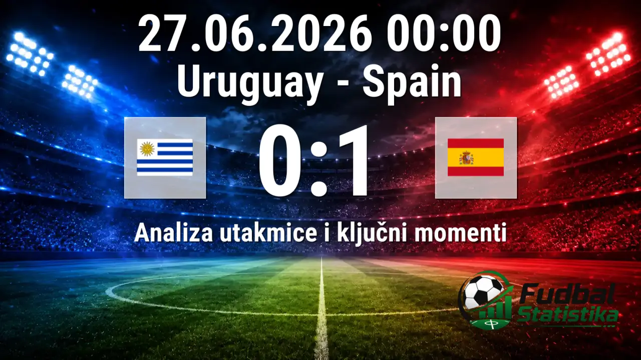 Urugvaj - Španija 0:1, SP 2026