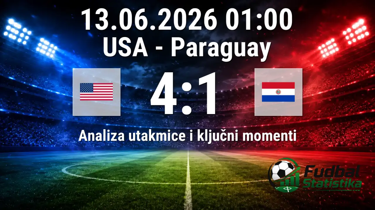 USA vs Paraguay 4:1 - SP 2026 analiza