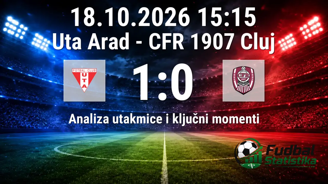 Uta Arad protiv CFR 1907 Cluj - analiza utakmice 12. kola Lige I