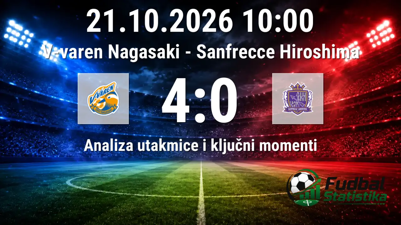 V-varen Nagasaki slavio sa 4:0 protiv Sanfrecche Hiroshima