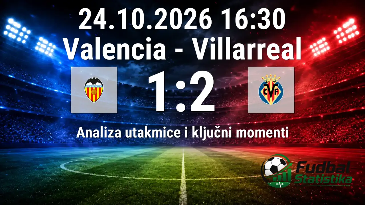 Valencia - Villarreal 1:2, La Liga 10. kolo