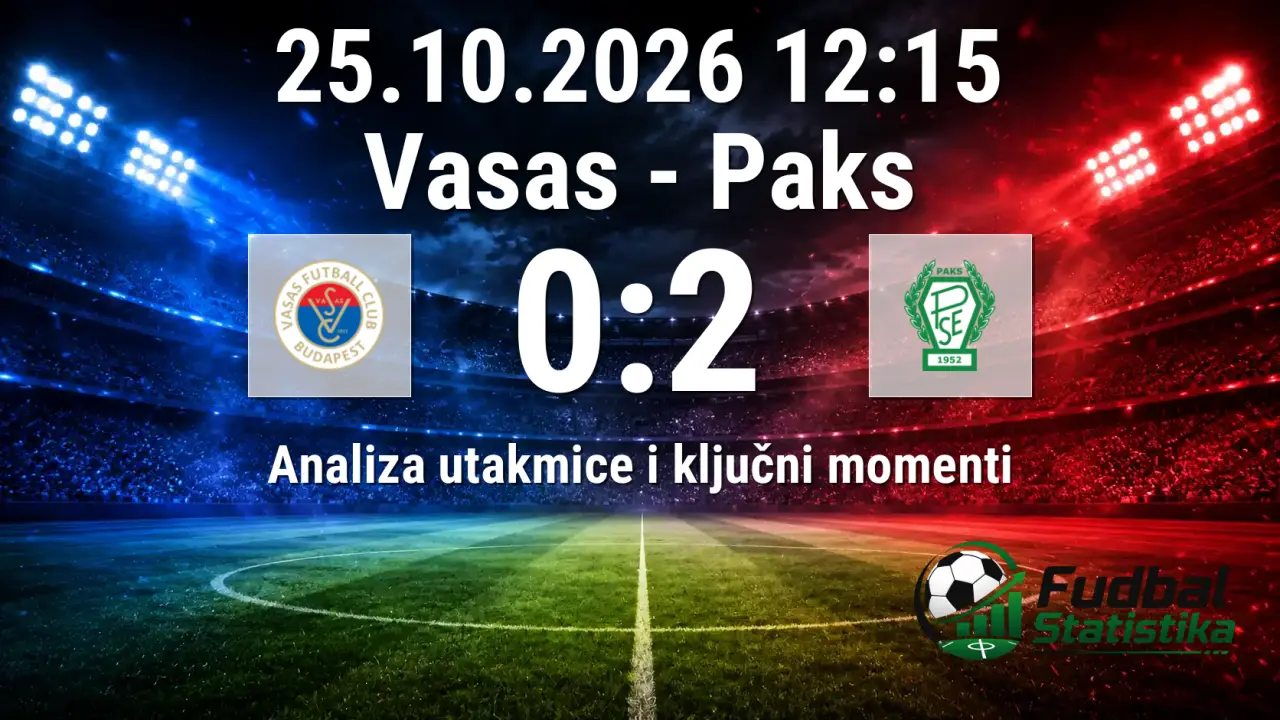 Vasas - Paks 0:2, NB I 11. kolo