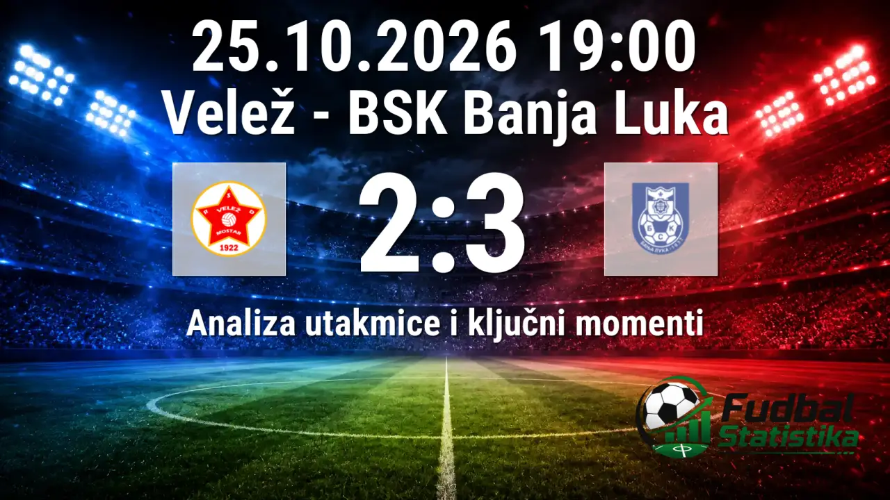 Velež - BSK Banja Luka 2:3, Premijer Liga BiH