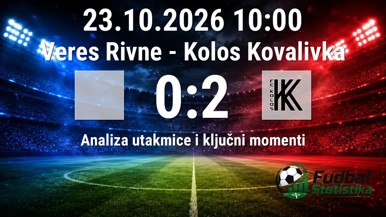 Veres Rivne - Kolos Kovalivka 0:2, Premijer liga Ukrajine