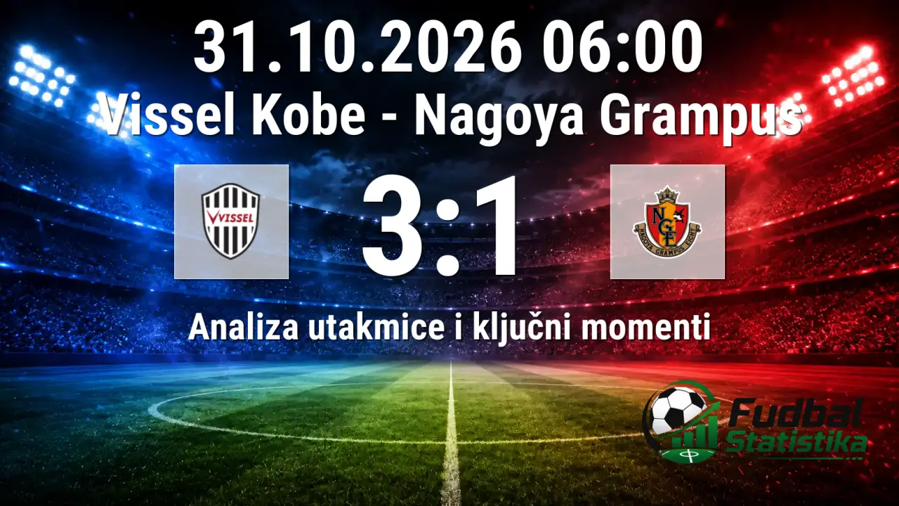 Vissel Kobe - Nagoya Grampus 3:1, J1 League 13. kolo
