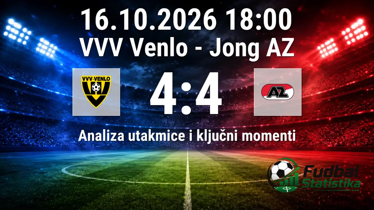 VVV Venlo i Jong AZ odigrali spektakularnih 4:4 u Eerste Divisie