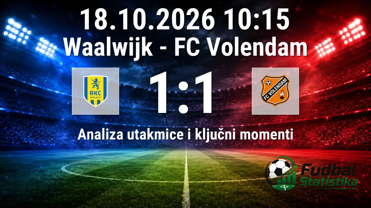 Waalwijk - FC Volendam 1:1, Eerste Divisie 2026