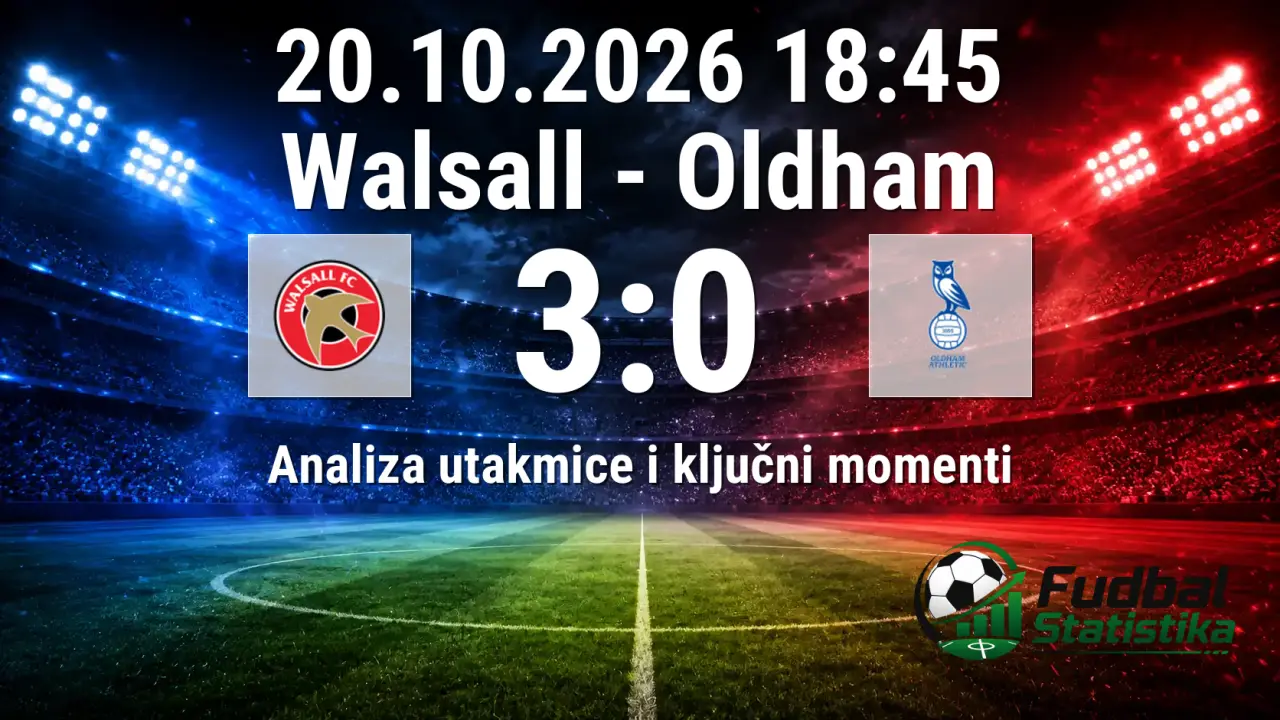 Walsall - Oldham 3:0, League Two 2026