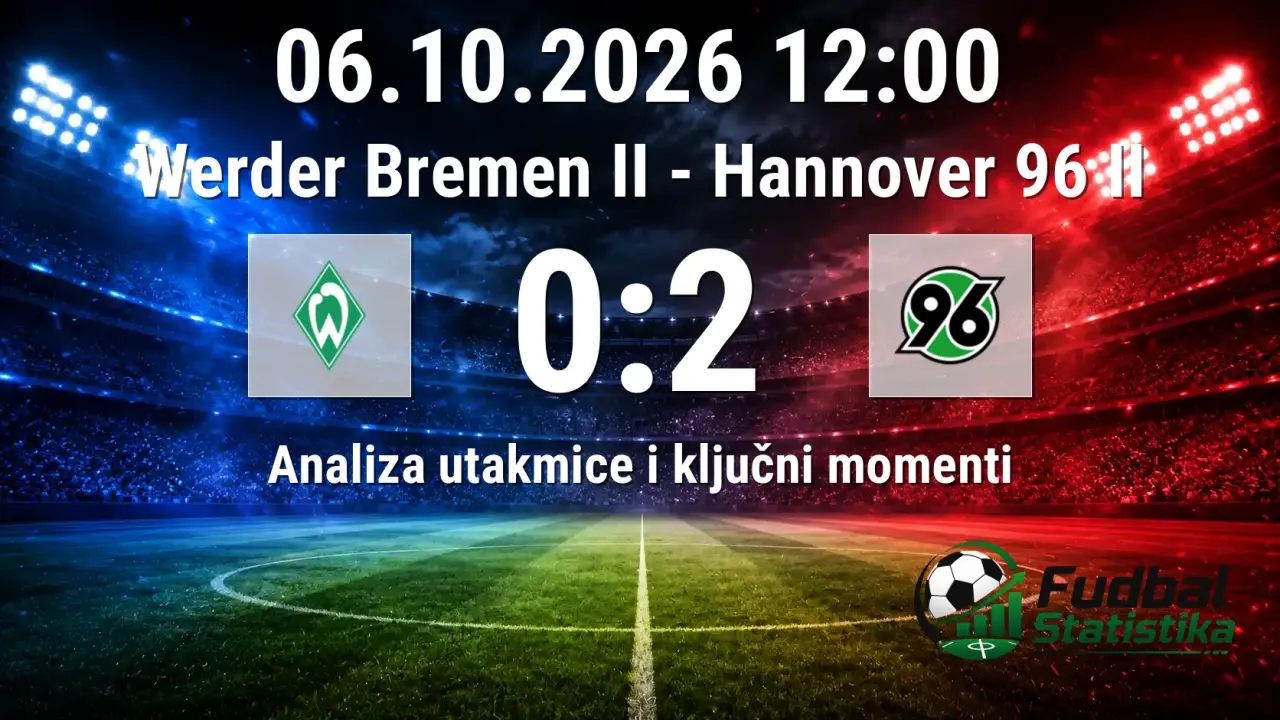 Werder Bremen II - Hannover 96 II 0:2 analiza