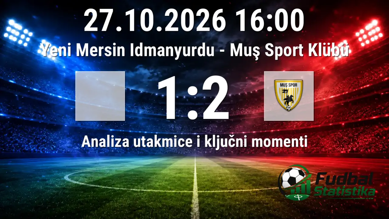 Yeni Mersin Idmanyurdu - Muş Sport Klübü 1:2