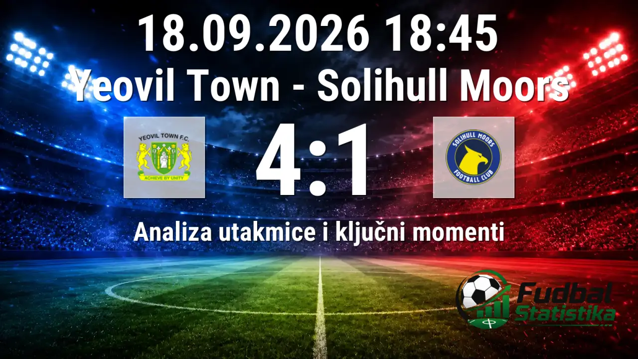 Yeovil Town - Solihull Moors 4:1, National League 2026