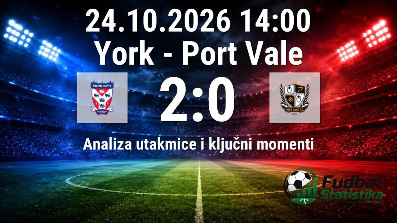 York - Port Vale 2:0, League Two analiza